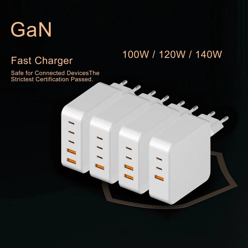 Laptop Multi Port Wall Charger 120W GaN USB C Charger